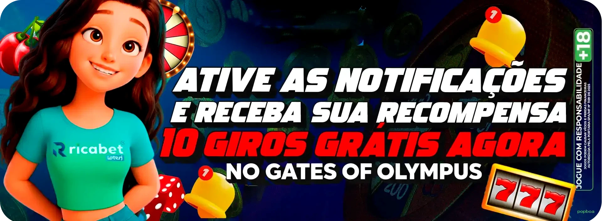 Imagem promocional da popboa mostrando a plataforma e suas vantagens
